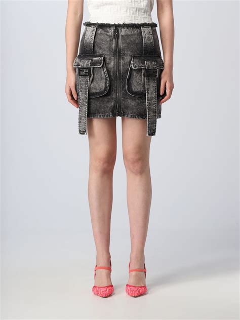 fendi skirts|fendi denim skirt.